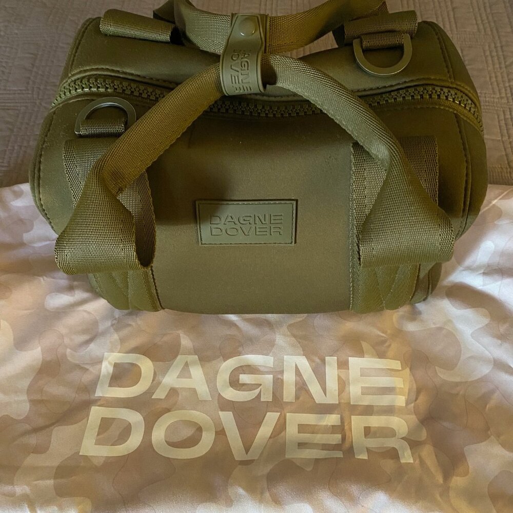 Dagne Dover, Landon Carryall, Dark Moss, Like new, size small with dust bag - Picture 3 of 10